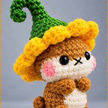 Crochet Hamster Wearing Amigurumi 3