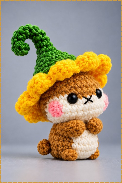 Crochet Hamster Wearing Amigurumi 3