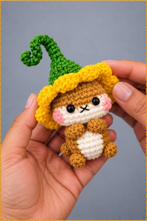 Crochet Hamster Wearing Amigurumi 4