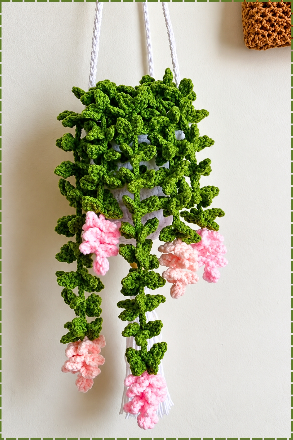 Crochet Hanging Vines with Flowers