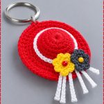 Crochet Hat Keychain 3