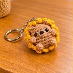 Crochet Hedgehog Keychain 1