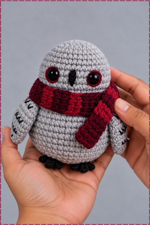 Crochet Hedwig Owl Amigurumi 1