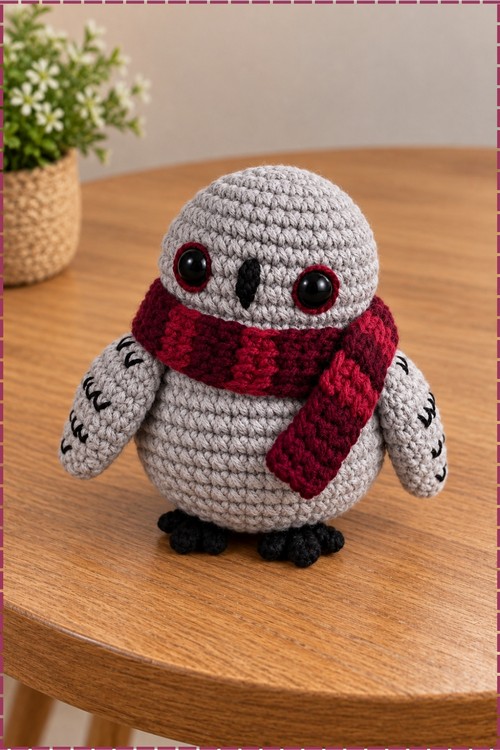 Crochet Hedwig Owl Amigurumi 4