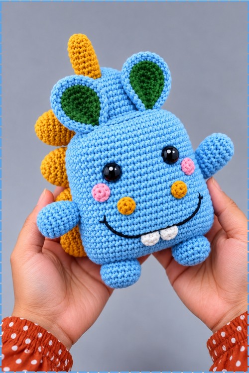 Crochet Hippo Plush 1
