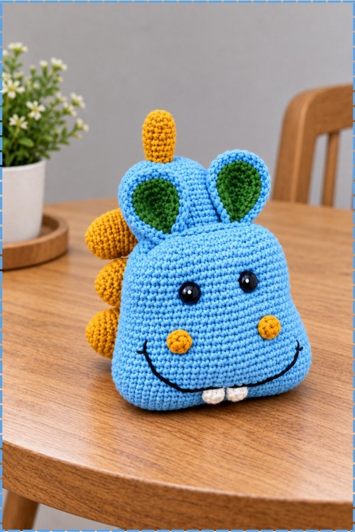 Crochet Hippo Plush 3