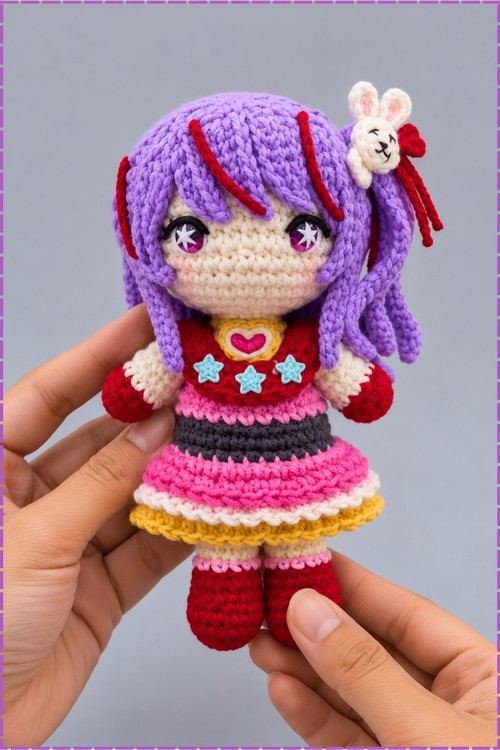 Crochet Hoshino Doll Amigurumi 3