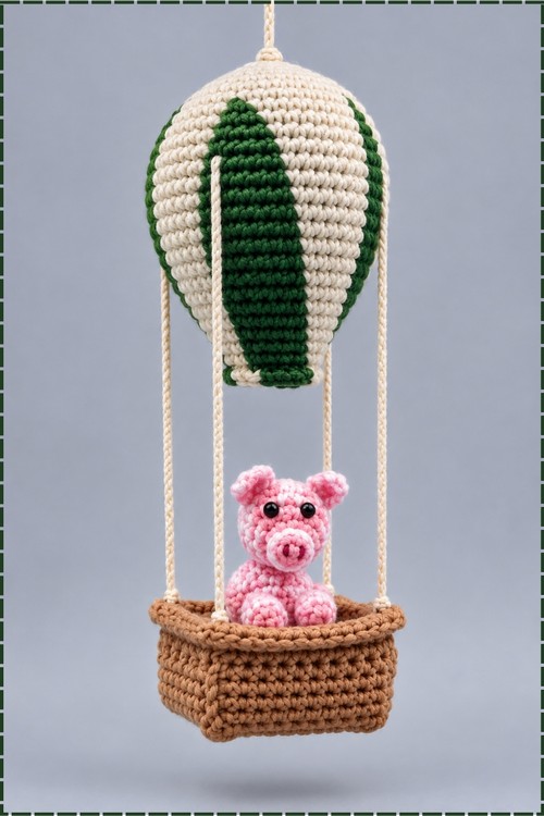 Crochet Hot Air Balloon Amigurumi 1