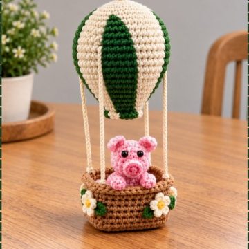 Crochet Hot Air Balloon Amigurumi 2