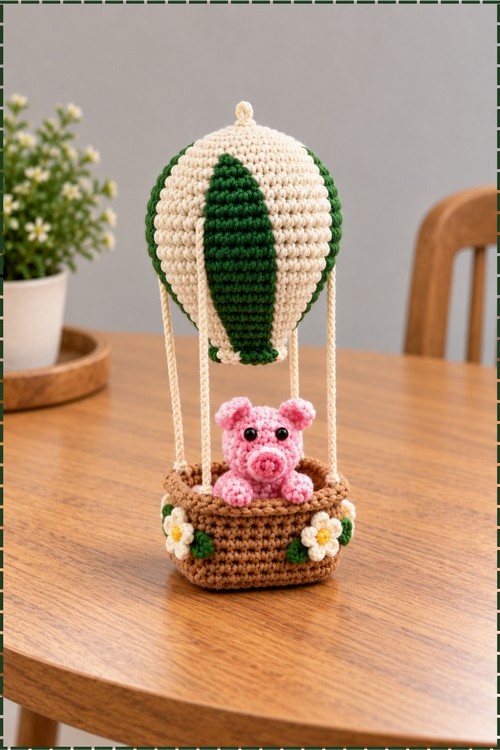 Crochet Hot Air Balloon Amigurumi 2