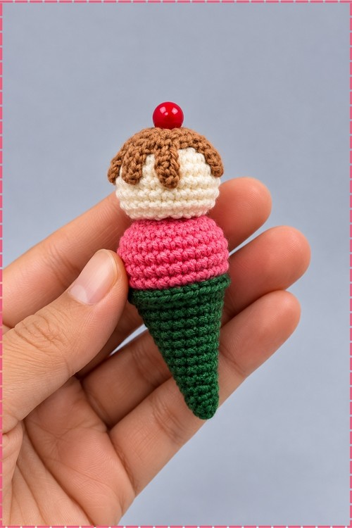 Crochet Ice Cream Amigurumi 3