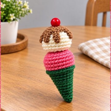 Crochet Ice Cream Amigurumi 4