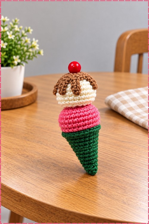 Crochet Ice Cream Amigurumi 4