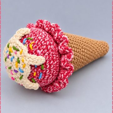 Crochet Ice Cream Cone 1