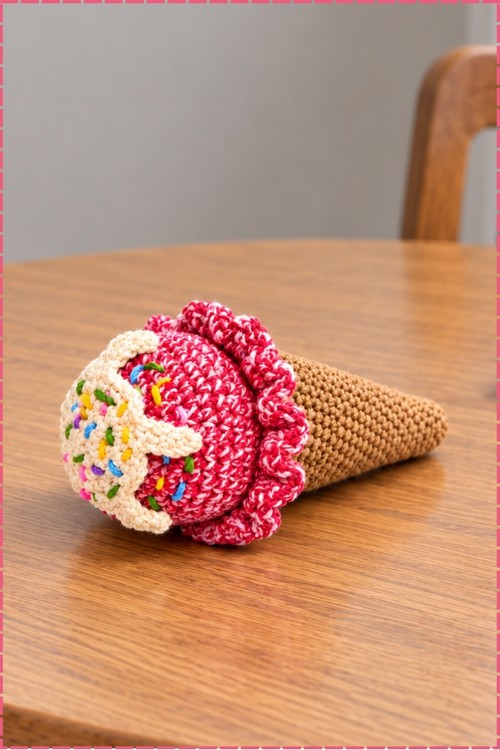 Crochet Ice Cream Cone 2