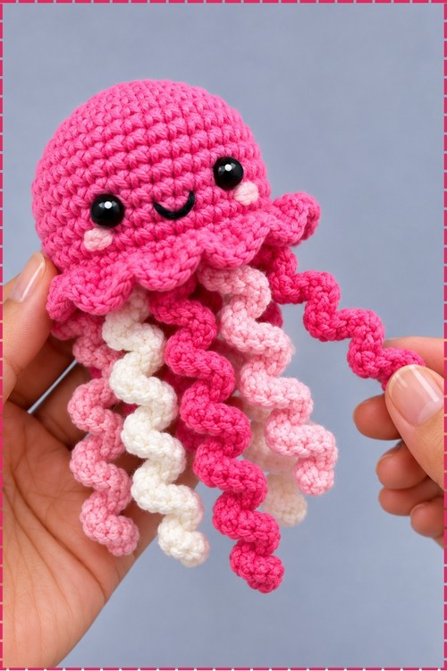 Crochet Jellyfish Amigurumi 1