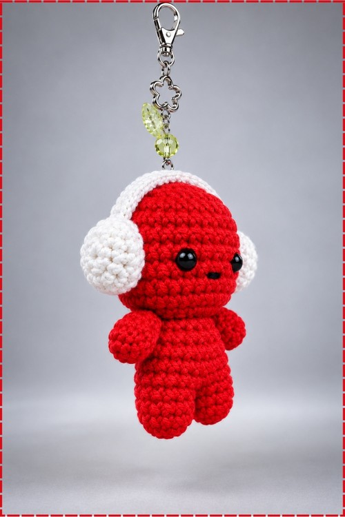 Crochet Keychain Smiski Amigurumi 4