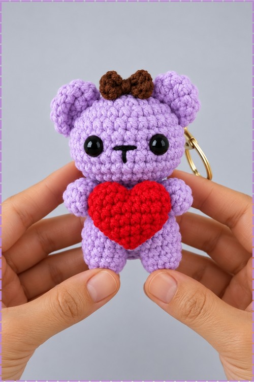 Crochet Keychains Bears 1
