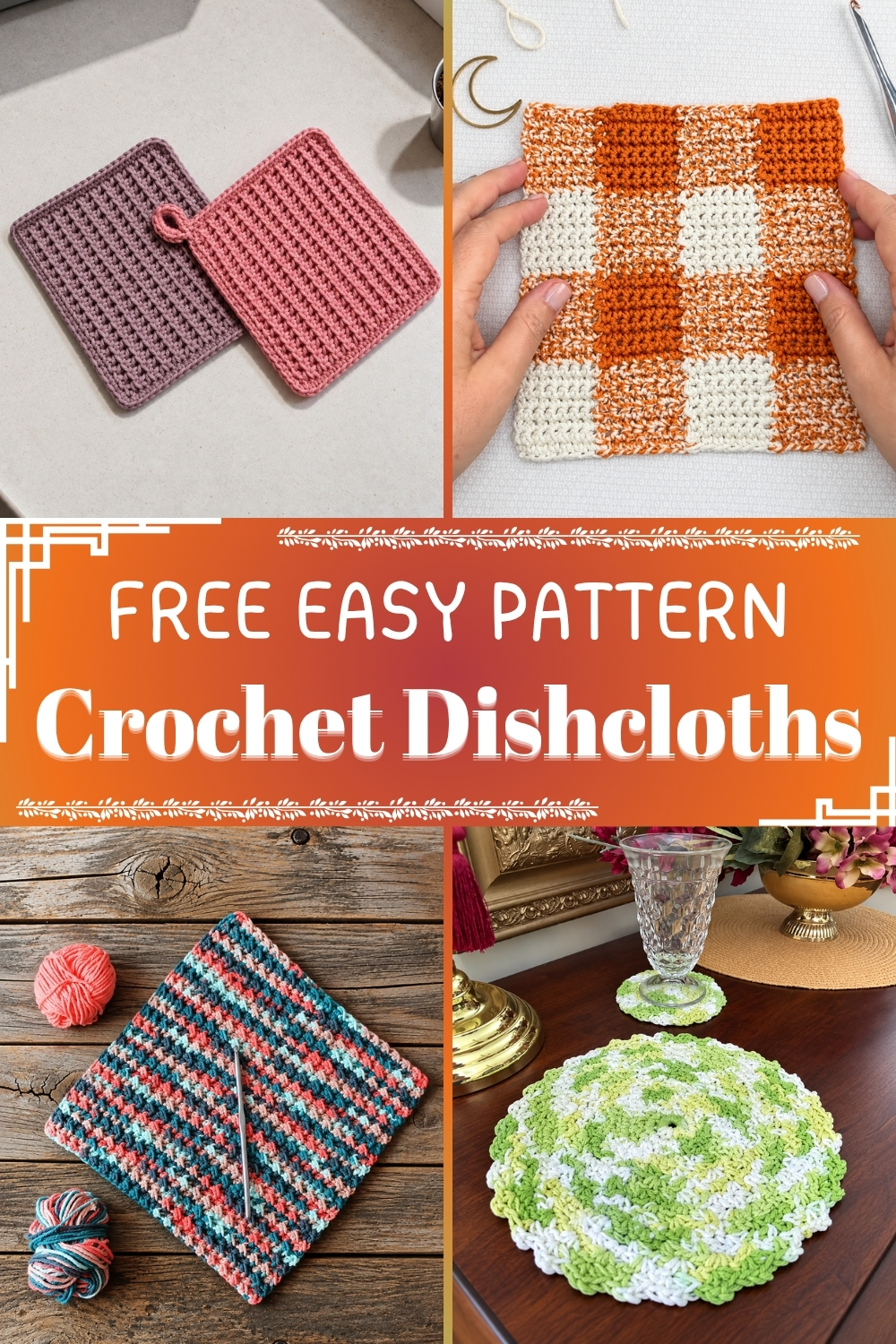 Crochet Kitchen Towels And Dishcloths