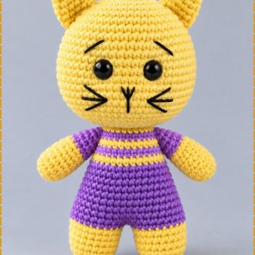 Crochet Kitty Cat Amigurumi Doll 1