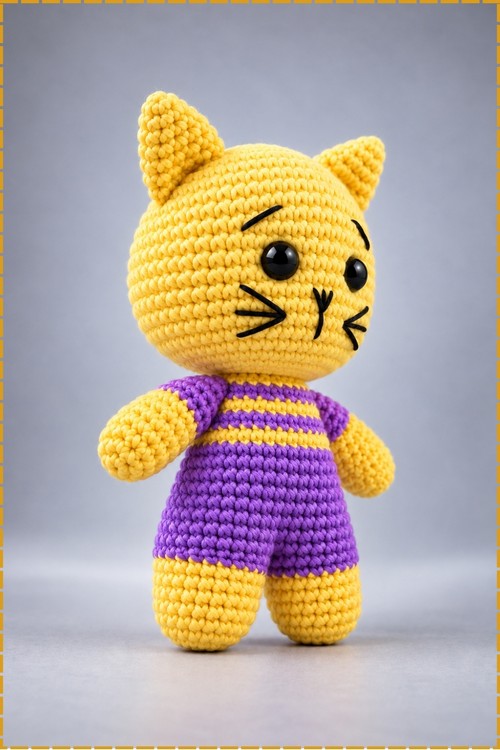Crochet Kitty Cat Amigurumi Doll 2