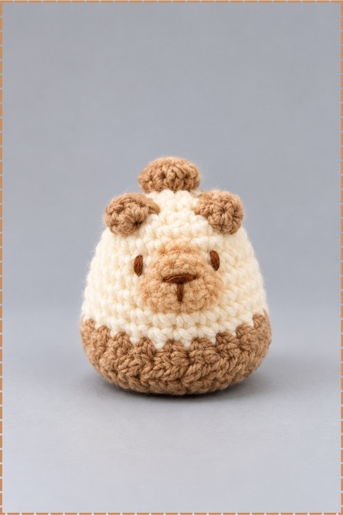 Crochet Kitty Hat Keychain 1