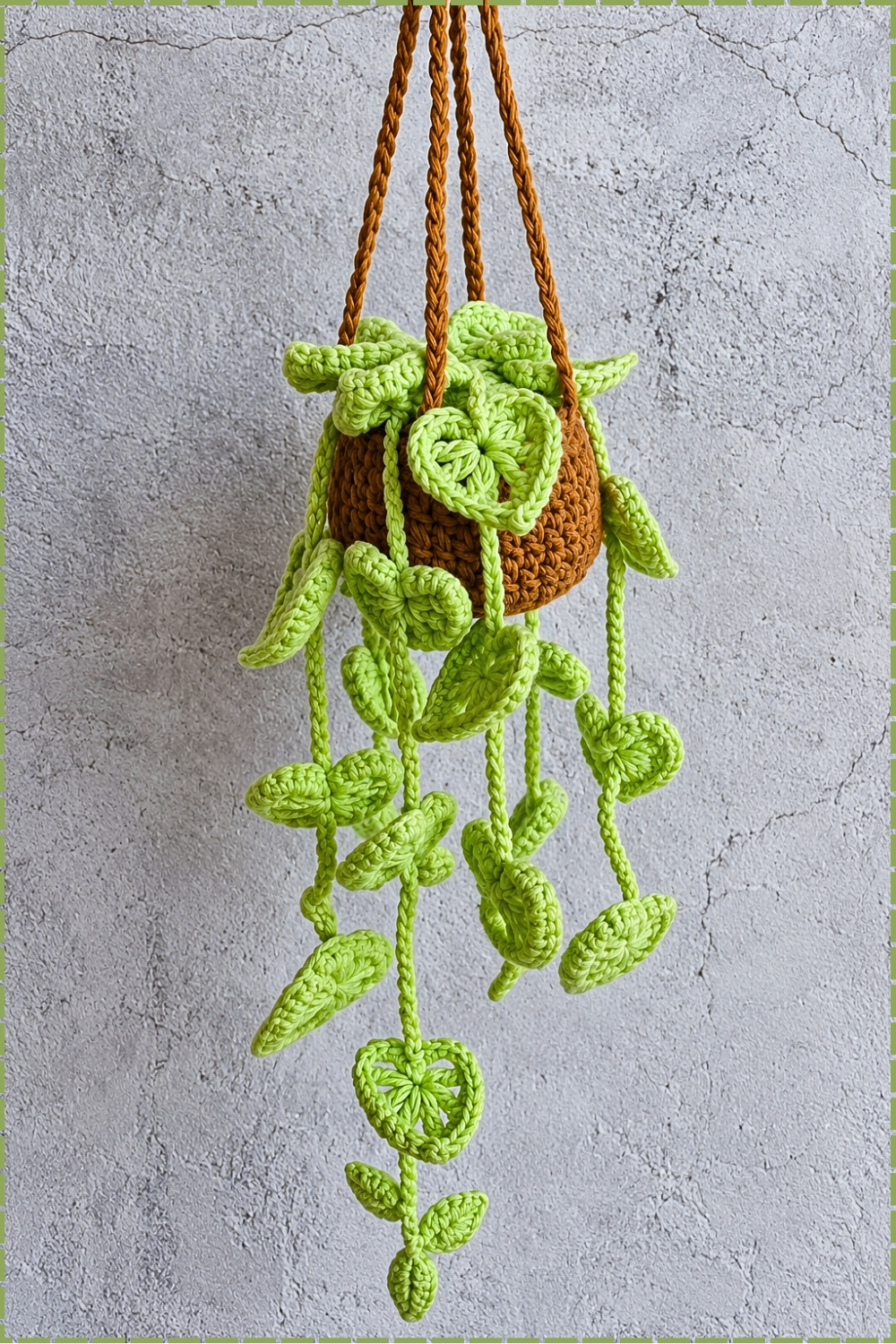 Crochet Monstera Plant Car Hanger