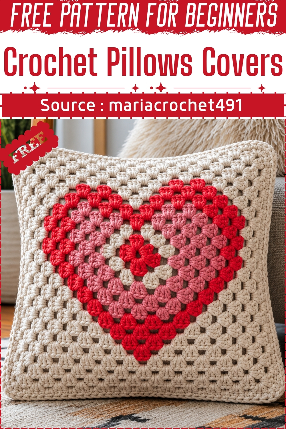 Crochet Pillows Covers