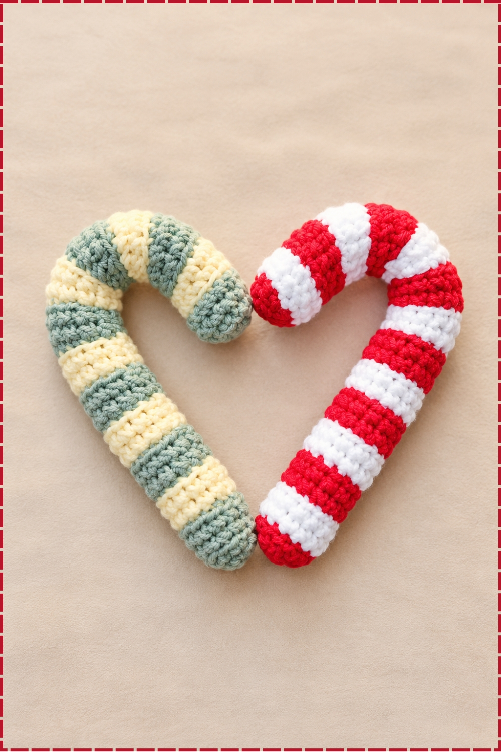 Crochet Plump Candy Cane
