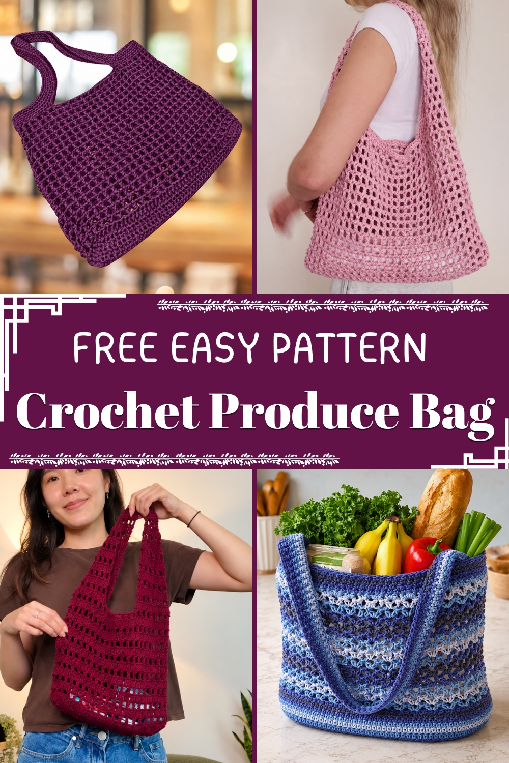 Crochet Produce Bag FREE EASY PATTERN