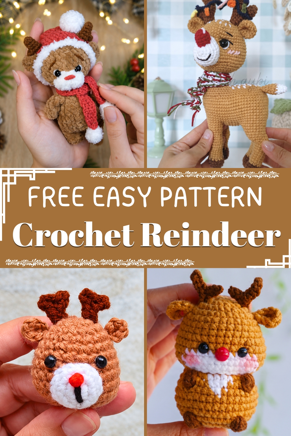 Crochet Reindeer FREE EASY PATTERN