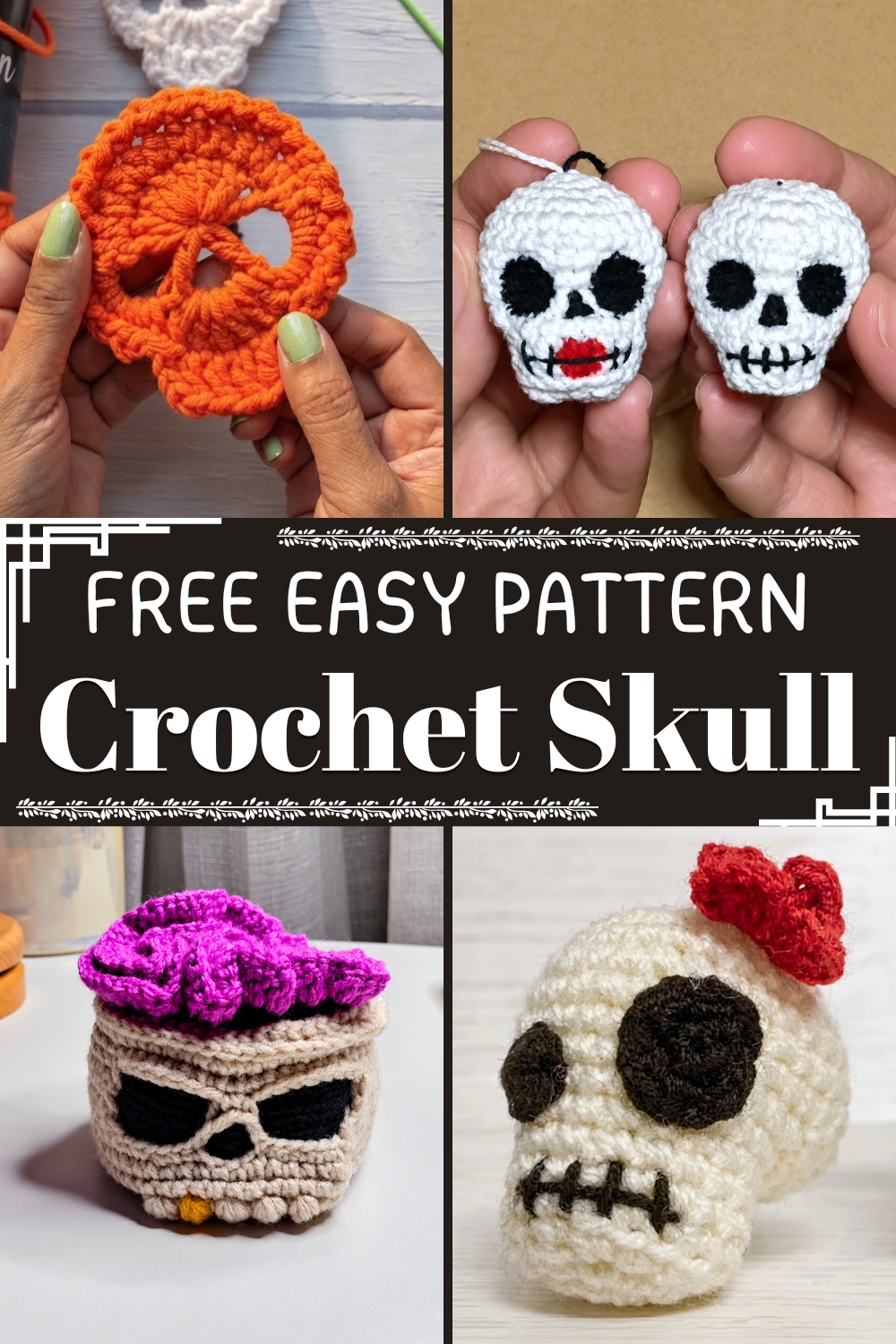 Crochet Skull FREE EASY PATTERN