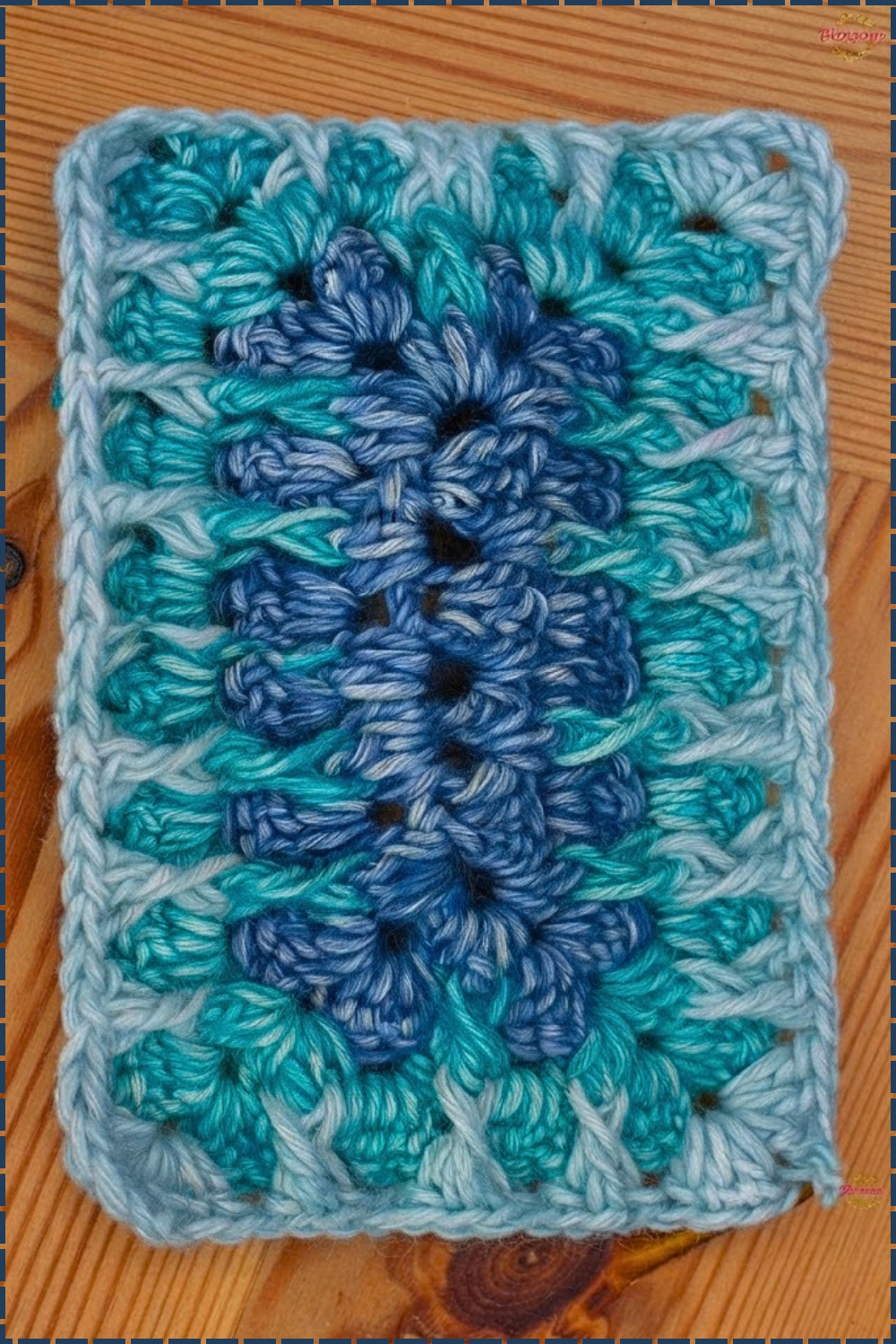 Crochet Stacked Blanket Granny Rectangle Pattern
