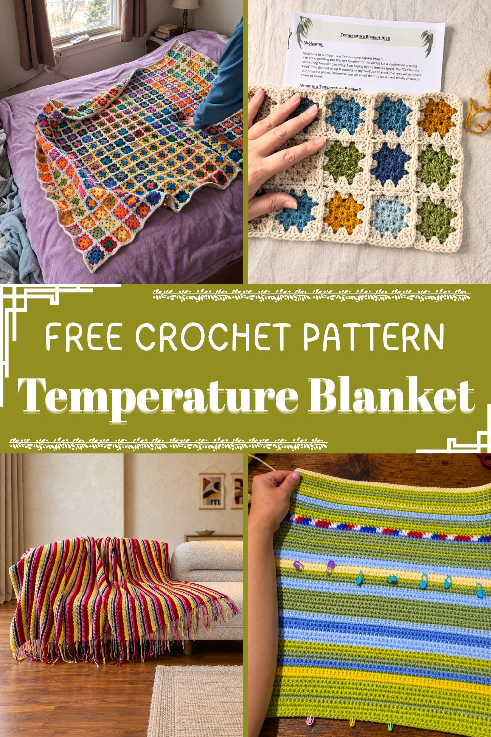 Crochet Temperature Blanket