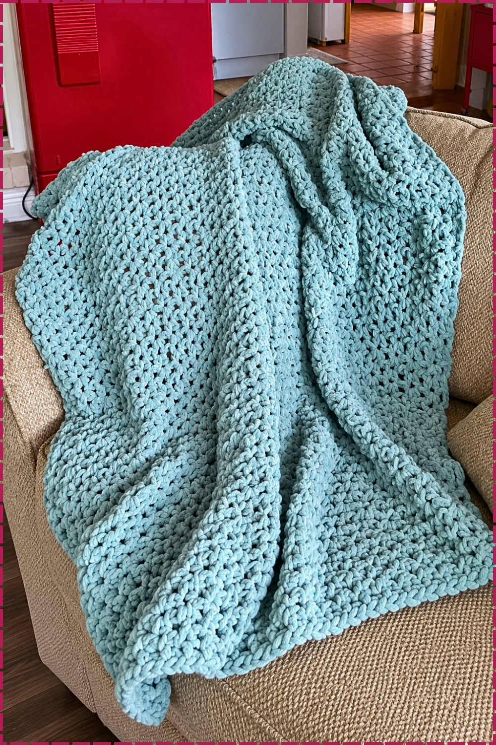 Crochet This Squishy Chunky Blanket Pattern