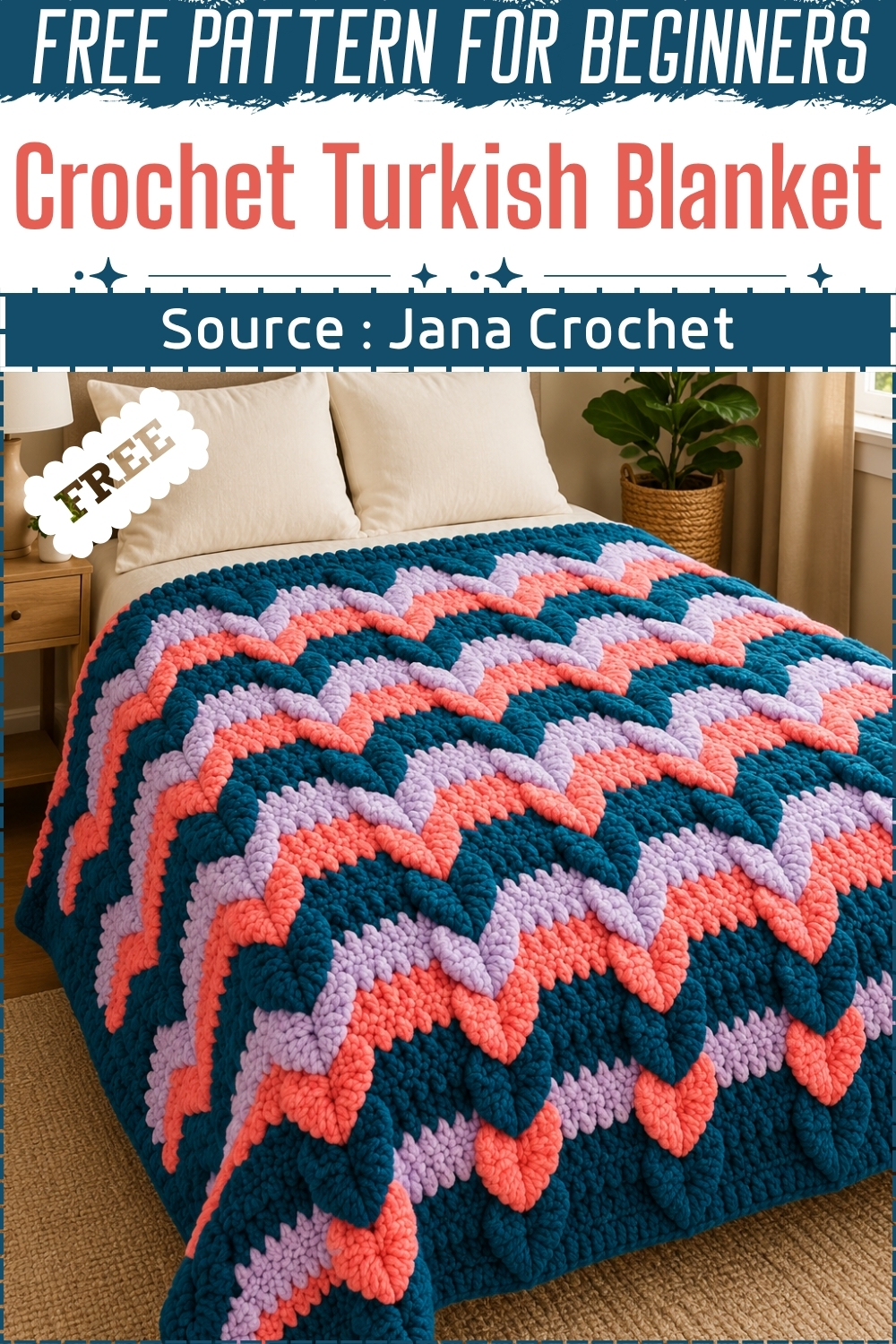 Crochet Turkish Blanket