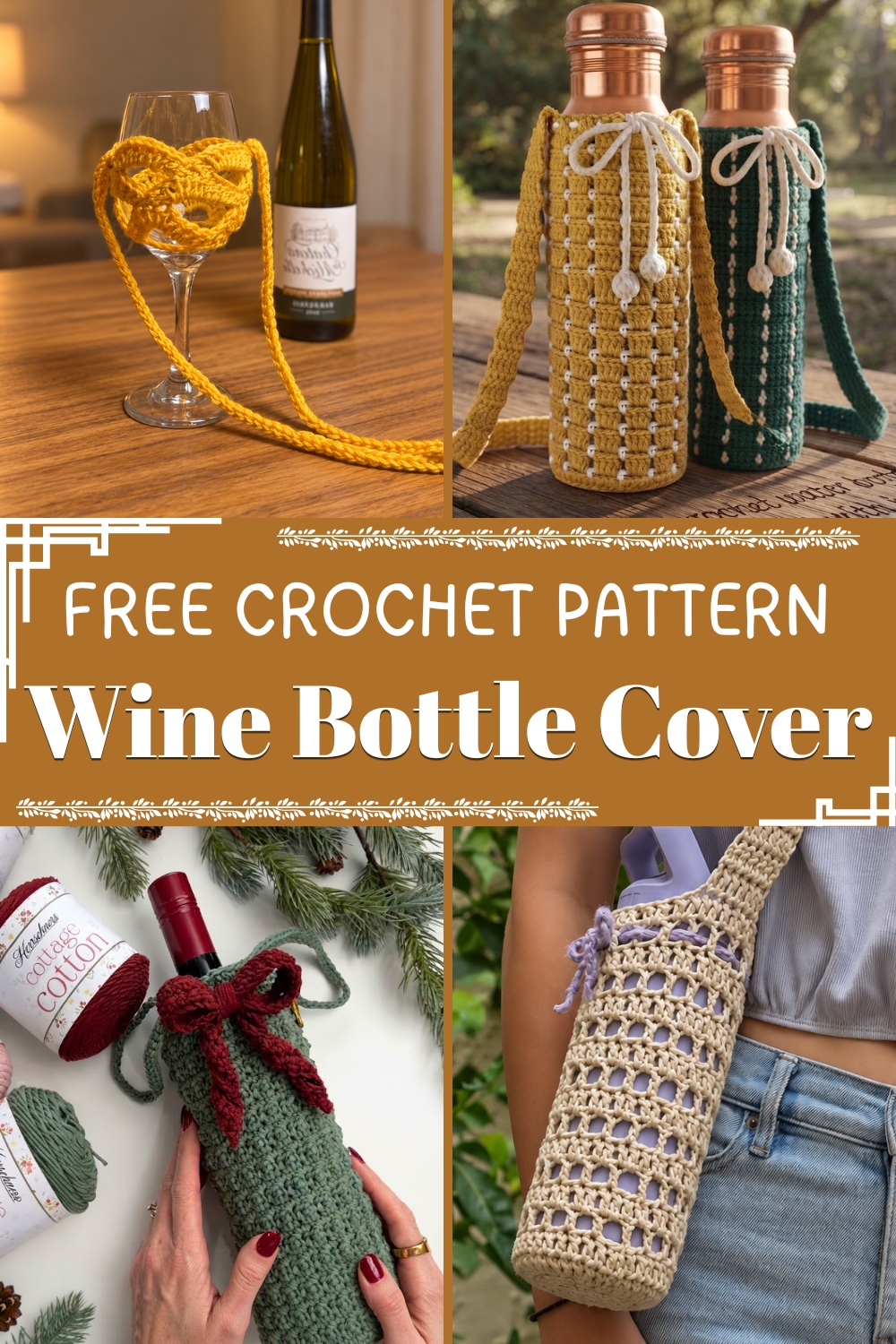 Crochet Wine Bottle Cover FREE EASY PATTERN