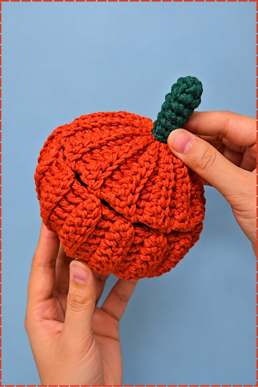 Crochet a Charming Fall Pumpkin Jar With Lid