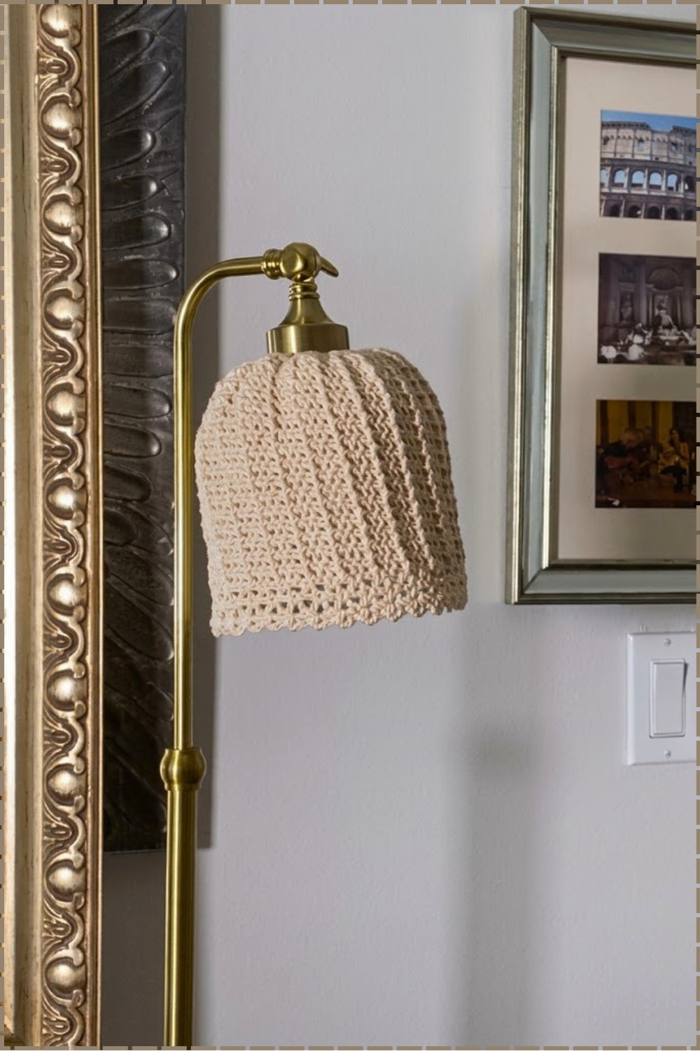 Crochet a Charming Vintage Style Lamp Shade Cover