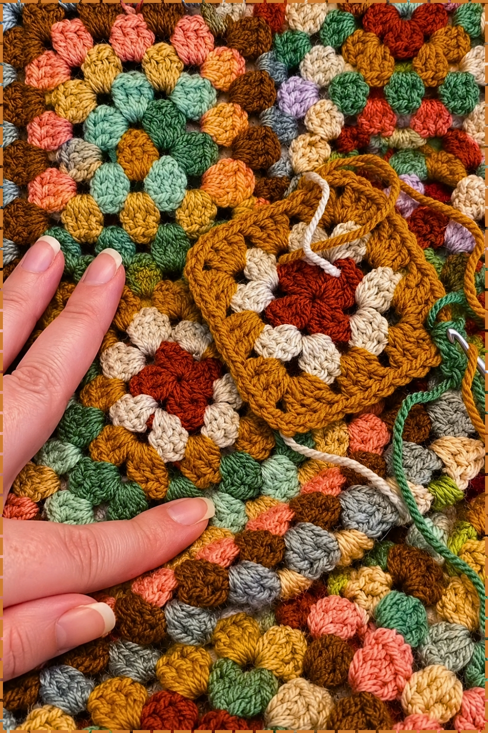 Crochet a Giant Bold Granny Square Blanket