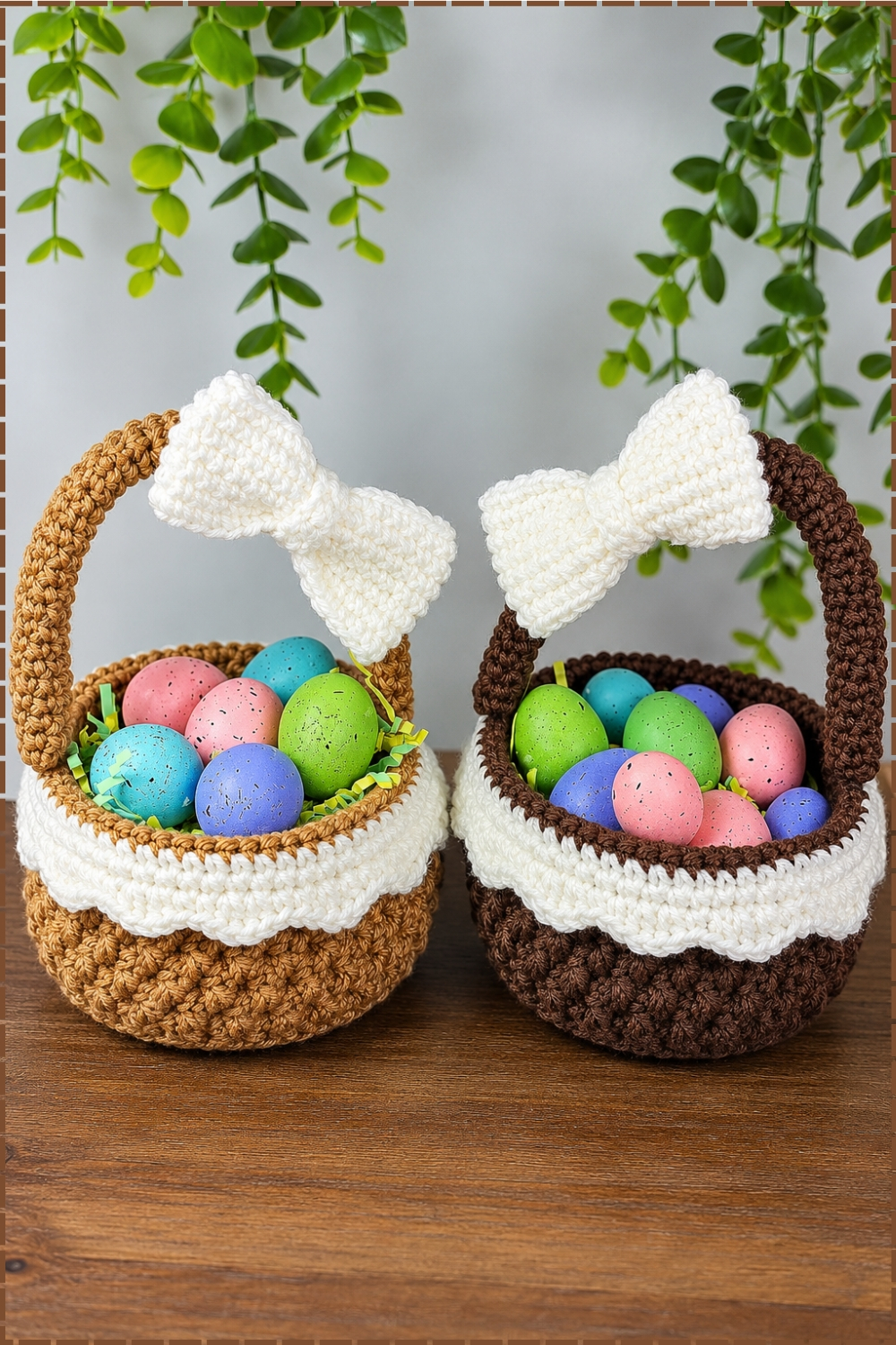 Crochet a Scalloped Easter Basket