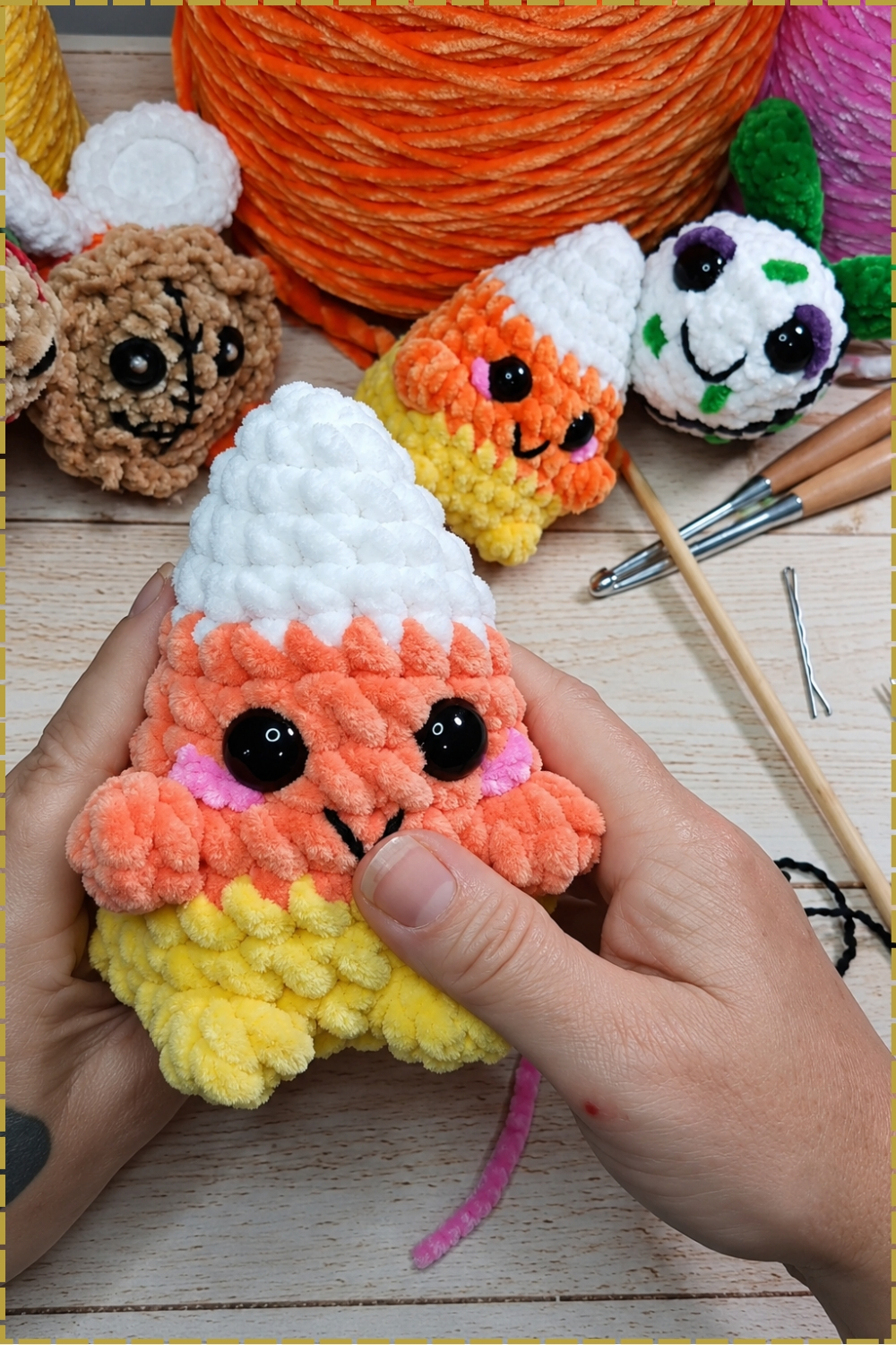 Crocheting a Tapered Candy Corn Pattern