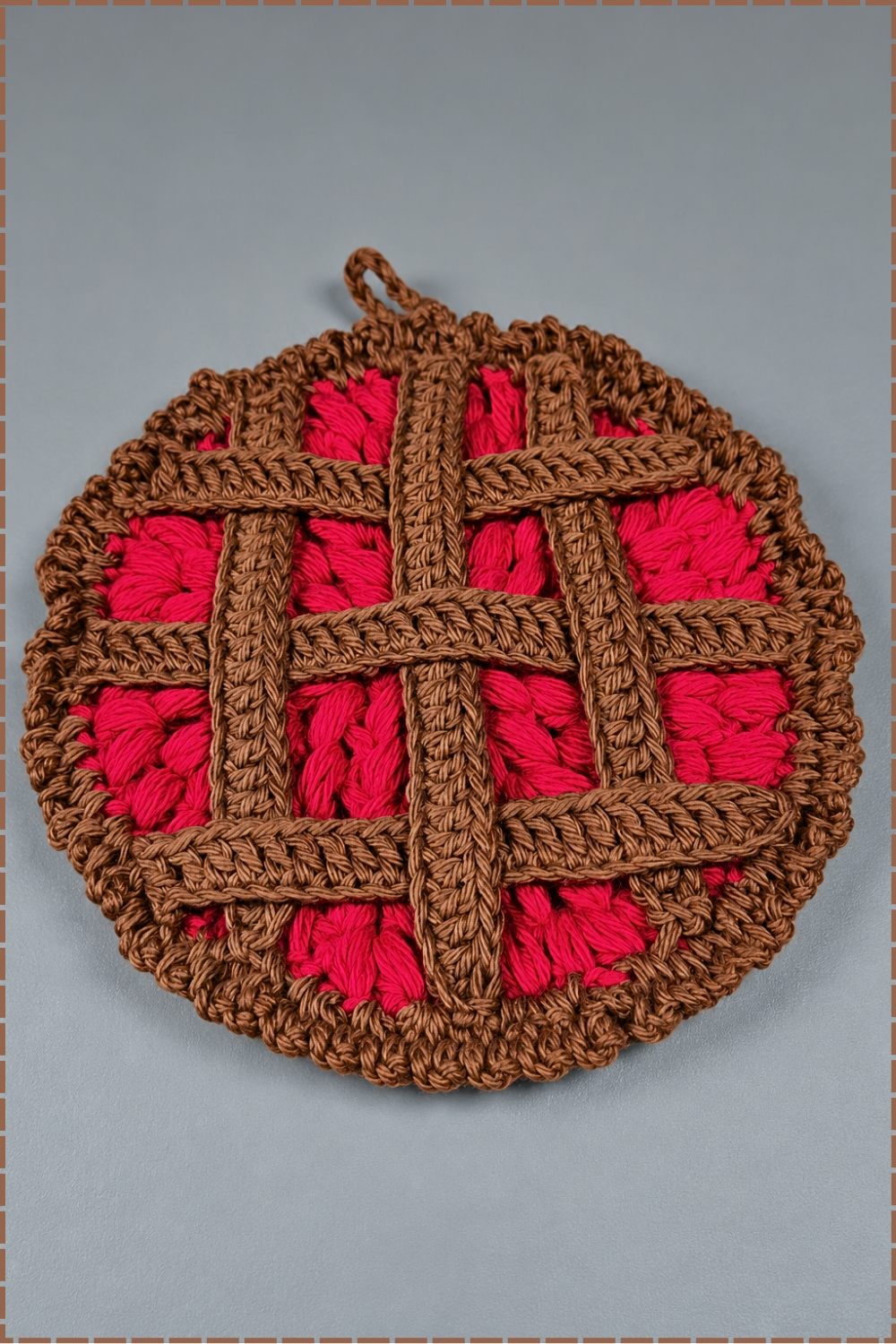 Cute Crochet Pie Hotpad Or Trivet