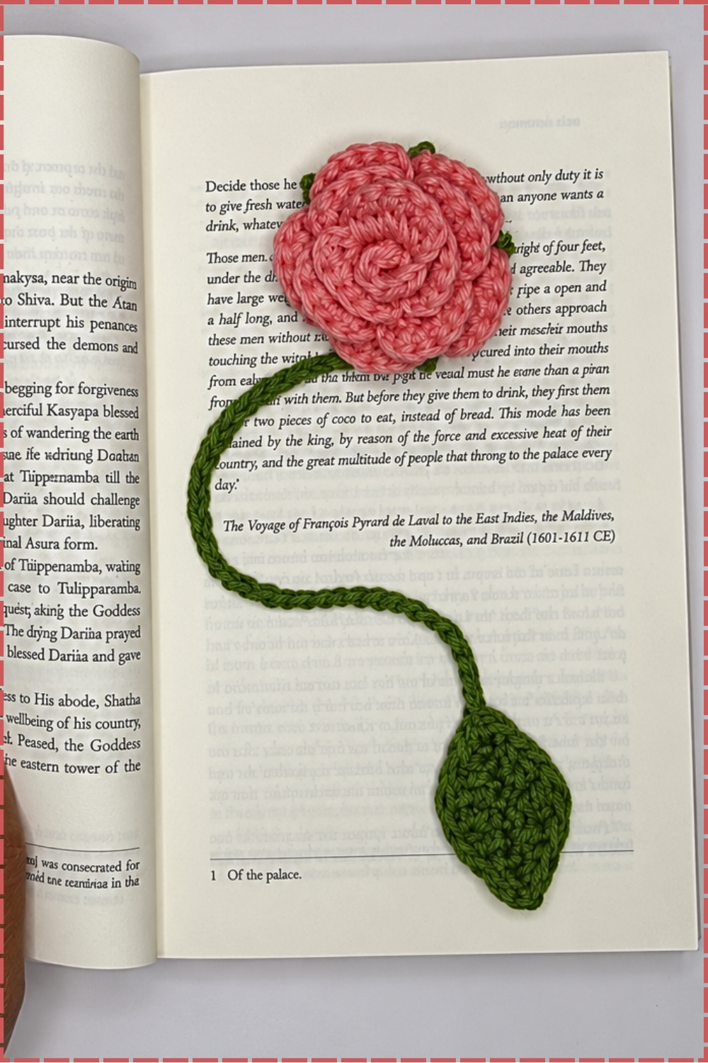 Cute Easy Crochet Flower Bookmark Pattern