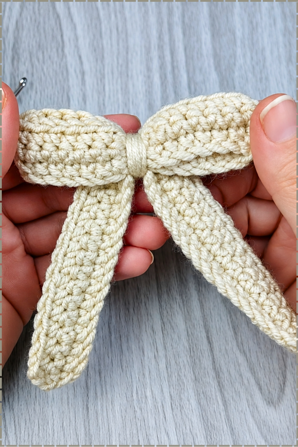 Cute Mini Crochet Bow Keychain