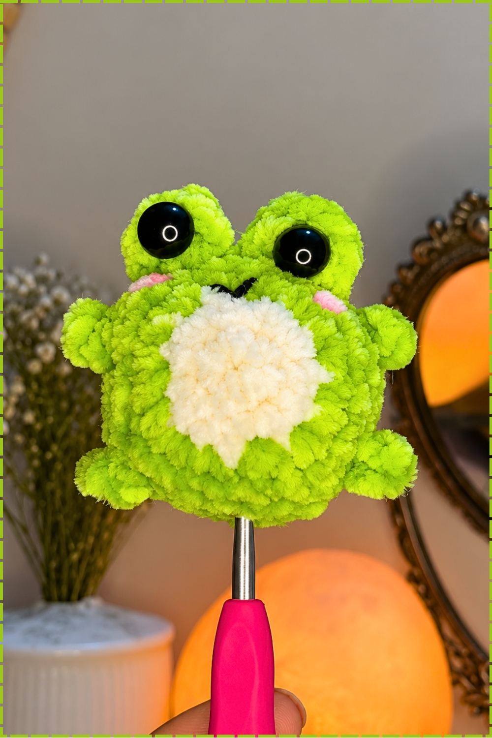 Cute Smiling Frog Keychain Crochet Tutorial