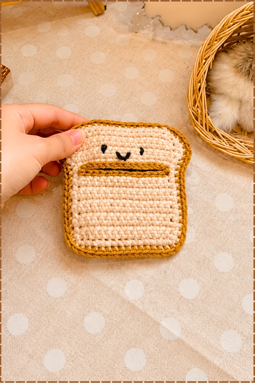 Deep Sided Crochet Bread Multipurpose Holder