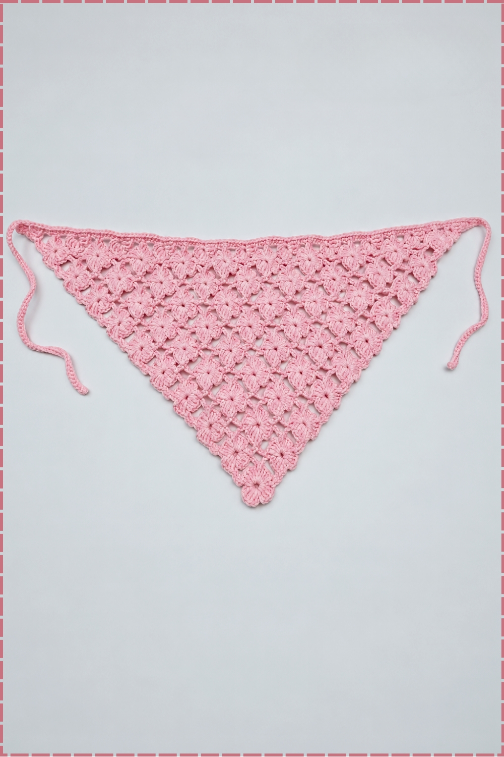 Delicate Flower Lace Bandana Crochet Tutorial