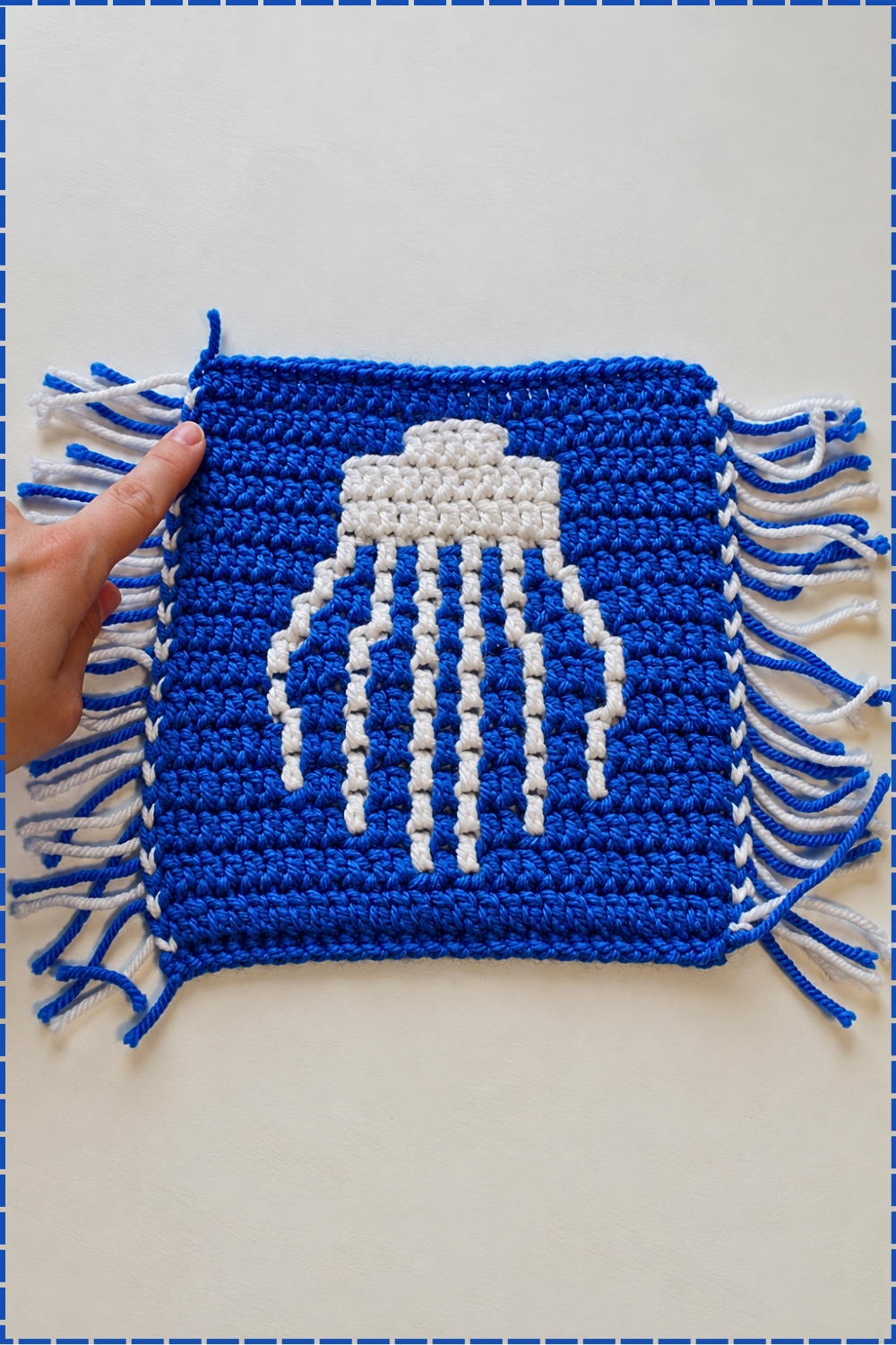 Detailed Crochet Border Stitch Tutorial Mosaic