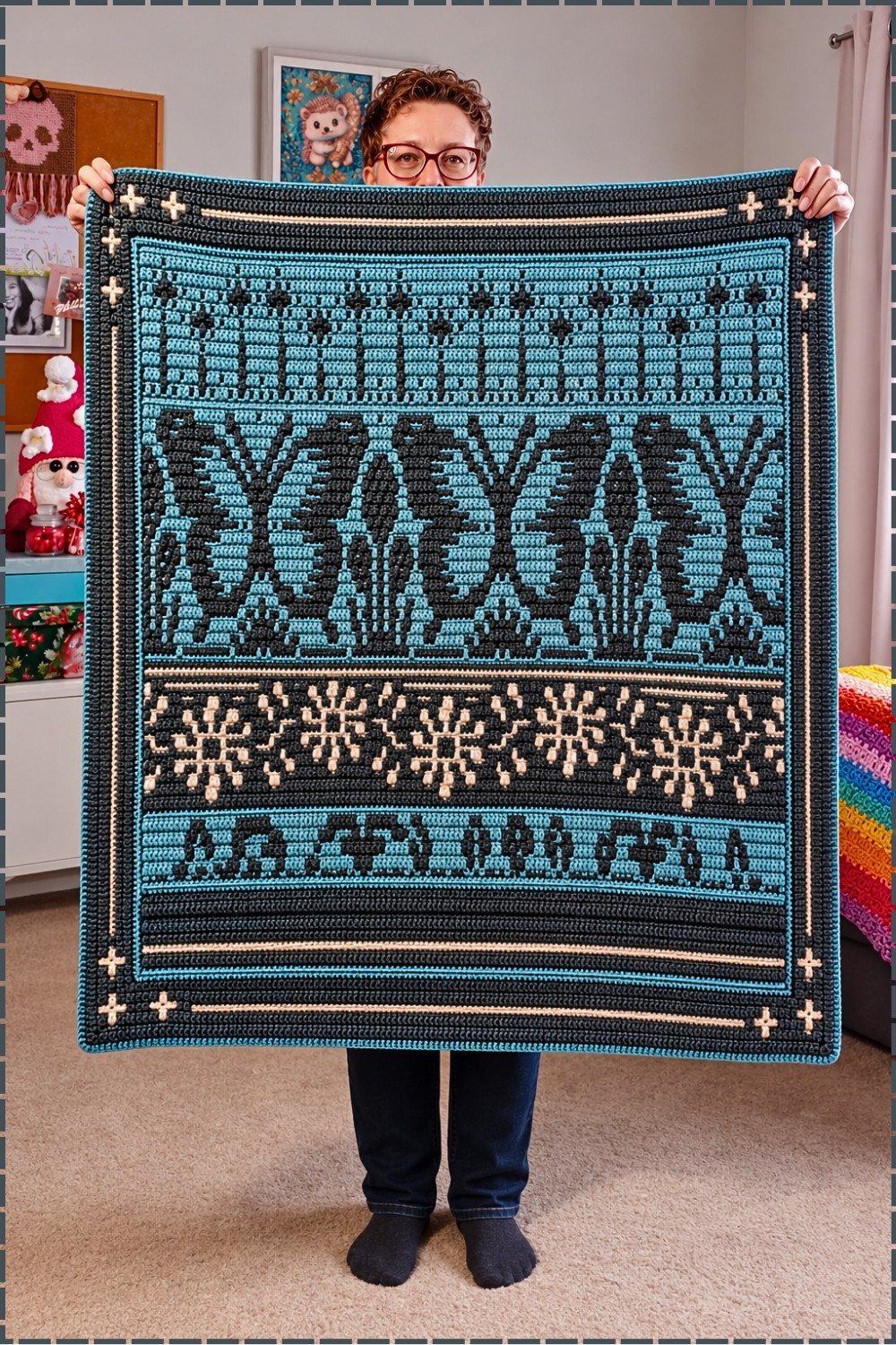 Dreamy Hooray Mosaic Fairy Dust Blanket
